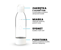 Dafi PushAir Butelka do Saturatora Dafi z Uchwytem 0,7 Biała - 1484402 - zdjęcie 3